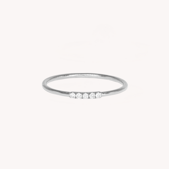 Iris White Diamond Ring