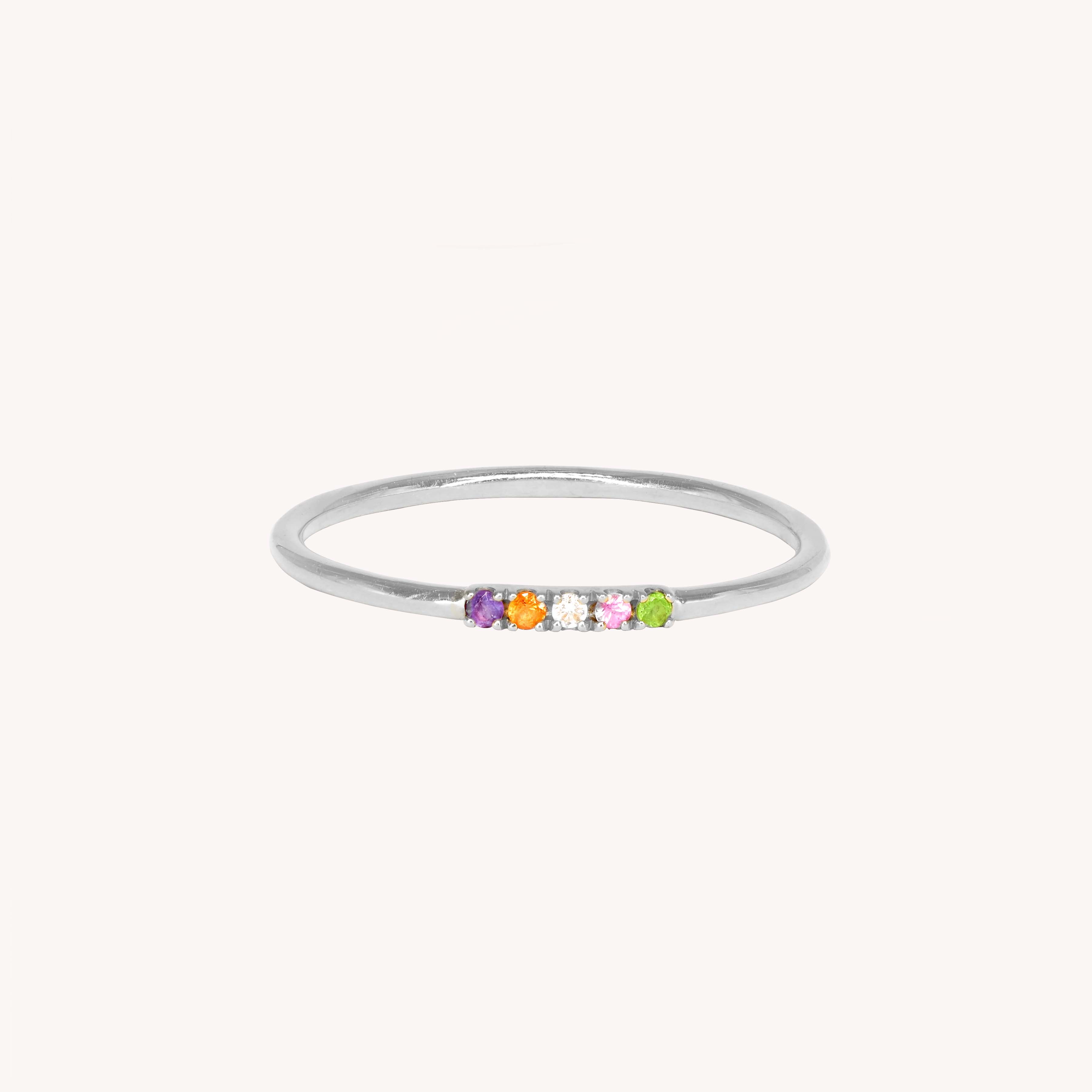 Bague multicolore best sale