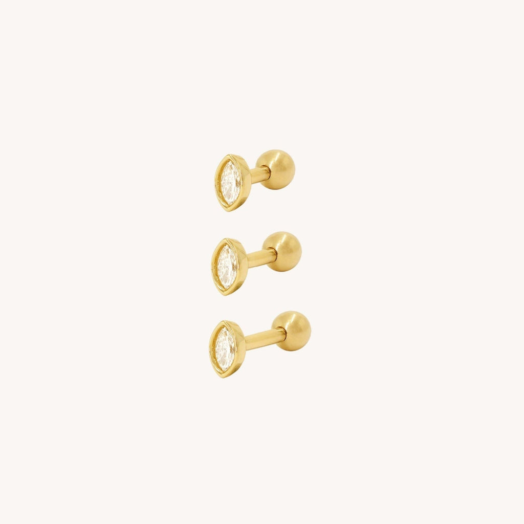 Piercing Moon Diamant Navette