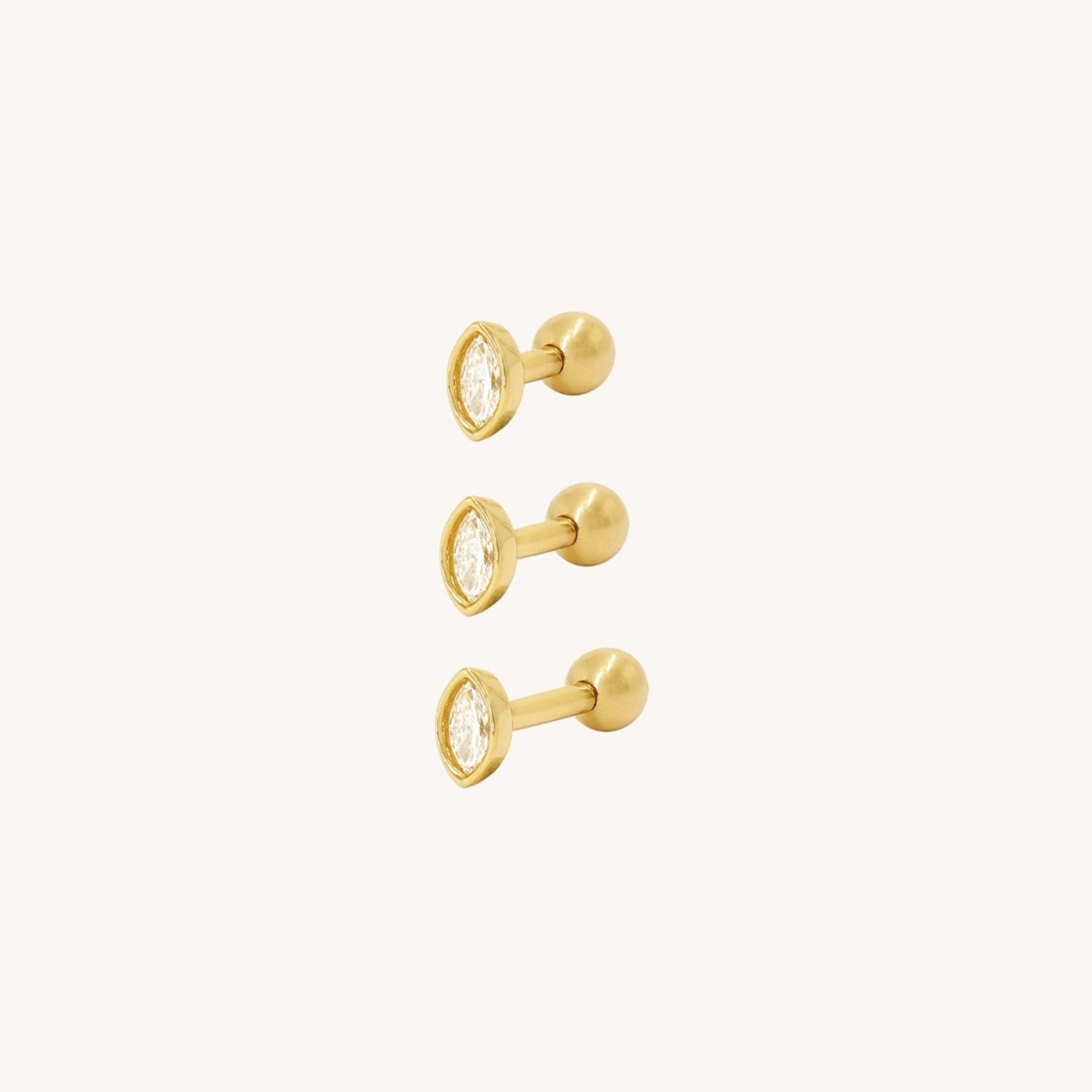 Piercing Moon Diamant Navette