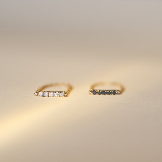 Iris Black Diamond Chain Ring