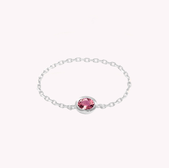 Valentine Rose Chain Ring